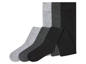 Rajstopy dziecięce - lupilu® Rajstopy dla niemowląt z organicznej bawełny, 3 pary (86/92, Szary/ czarny) - miniaturka - grafika 1