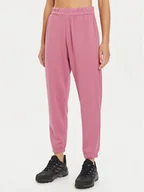 Spodnie sportowe damskie - 4F Spodnie dresowe 4FWAW24TTROF0840 Różowy Loose Fit - miniaturka - grafika 1