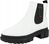 Botki damskie - S.OLIVER BOTKI DAMSKIE BIAŁE NA ZAMEK LOGO 41 1ŻCH - Oliver - miniaturka - grafika 1