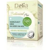 Delia Cosmetics Cosmetics Botanic Flow Krem nawilżający z olejem kokosowym na dzień i noc 50ml