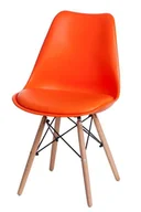 Fotele i krzesła biurowe - D2.DESIGN Krzesło Norden DSW PP pomarańcz. 1614 113199 - miniaturka - grafika 1