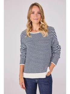 LIEBLINGSSTÜCK Sweter "Hollyn" w kolorze granatowo-białym - Swetry damskie - miniaturka - grafika 1