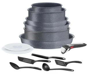 Tefal Ingenio Natural Zestaw Patelni I Garnków 22-28 Cm, Bez Pfoa, Szary - Zestawy garnków i patelni Tefal Ingenio Natural Zestaw Patelni I Garnków 22-28 Cm, Bez Pfoa, Szary - Zestawy garnków i patelni - miniaturka - grafika 1