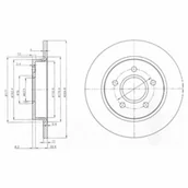 Tarcze hamulcowe - Tarcza hamulcowa DELPHI BG3896 - miniaturka - grafika 1