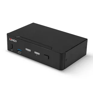 Lindy 39312 przełącznik KVM Czarny - Przełączniki KVM - miniaturka - grafika 1