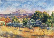 Plakaty - Galeria Plakatu, Plakat, Montagne Sainte-Victoire, Pierre-Auguste Renoir, 50x40 cm - miniaturka - grafika 1