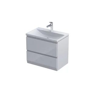 Szafka łazienkowa pod umywalkę Oristo Brylant Compact 120 cm biały połysk OR36C-SD2S-120-1 - Szafki łazienkowe - miniaturka - grafika 1