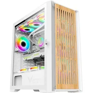 Obudowy komputerowe - Obudowa VETENI Woody ARGB biała (VT-WOODY-01WH) - miniaturka - grafika 1