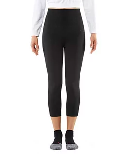 Legginsy - Falke Damskie legginsy Cellulite Control 7/8, spodnie do biegania z kompresją, Shape Legging z włókien funkcyjnych, 1 sztuka, legginsy czarne, różne rozmiary czarny czarny (Black 3000) X-L 38348 - grafika 1