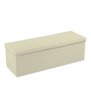 Dekoria.pl Dekoria.pl Skrzynia tapicerowana kremowy szenil 120 × 40 × 40 cm Chenille 526-702-22 - Pufy i podnóżki - miniaturka - grafika 1