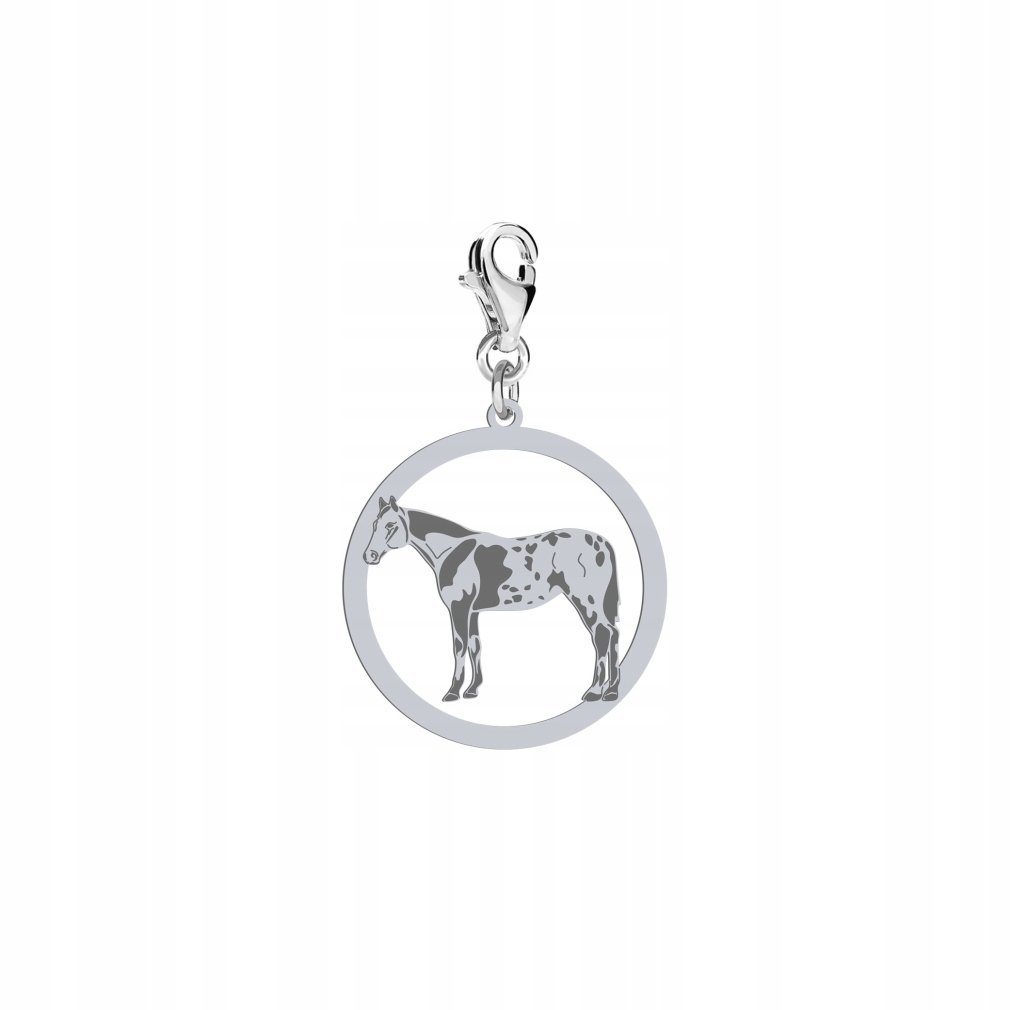 Charms Srebrny Koń Appaloosa 925 Biżuteria Kobieta Prezent DEDYKACJA GRATIS