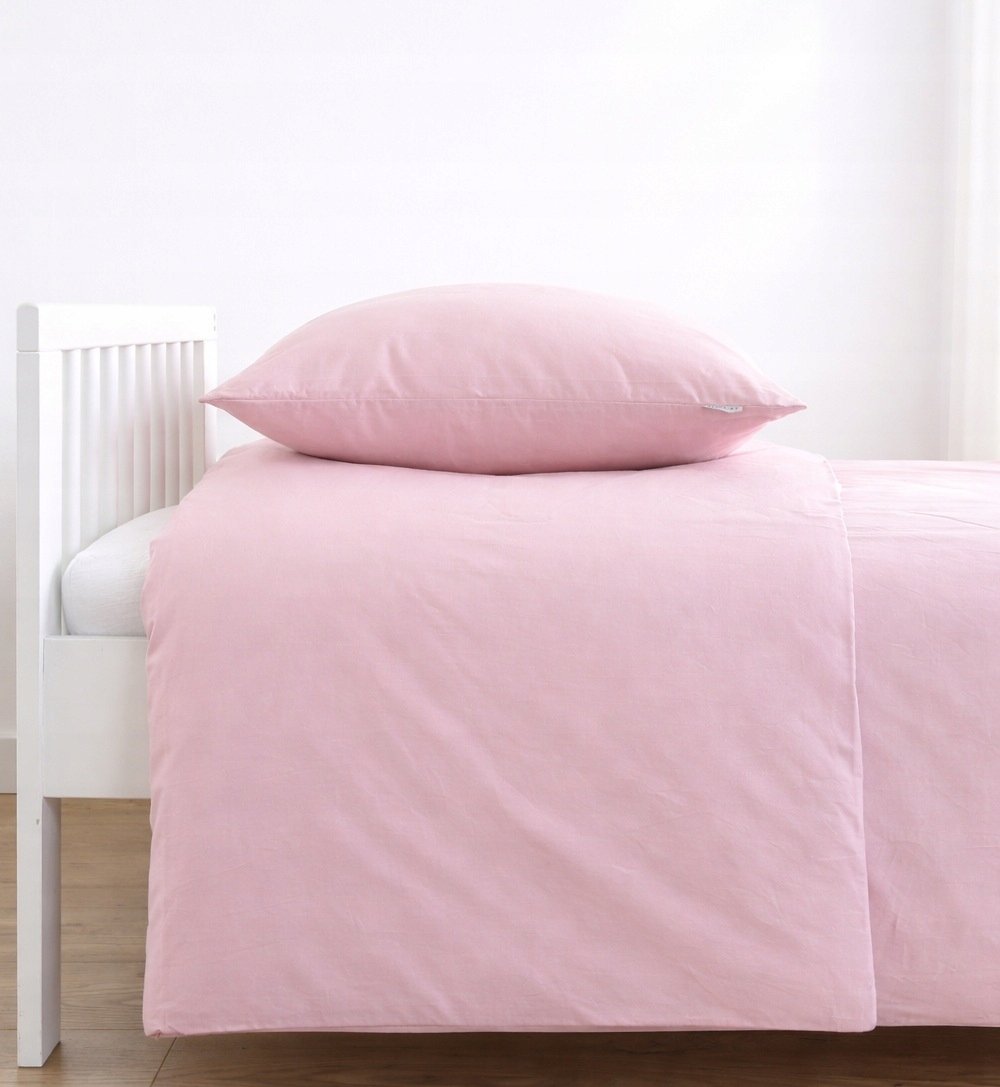 Pościel dziecięca 110x125 35x55 bawełna pudrowy Róż Loolay rozmiar Ikea