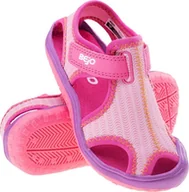 Buty dla dziewczynek - Bejo Sandały dziecięce Bejo Trukiz Kids różowo-fioletowe rozmiar 24 - miniaturka - grafika 1