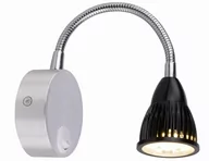 Lampy ścienne - Candellux DINO KINKIET 3W LED CHROM/ALUMINIUM CZARNY 020-1994 21-43733 - miniaturka - grafika 1