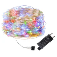 Oświetlenie świąteczne - Lampki choinkowe 200 led na prąd druciki mikro multikolor CL0085 - miniaturka - grafika 1