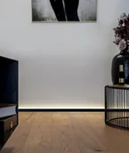 Listwy przypodłogowe - 200 x 1,6 x 2,5 cm Minileiste - (złoty) - Minimalistyczna listwa przypodłogowa cokołowa LED ready SLED16X5-05 - miniaturka - grafika 1