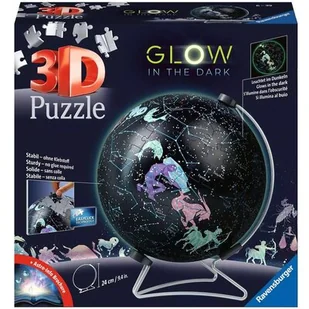 Ravensburger 3D Puzzle 11544 - Glow In The Dark Sternenglobus - 180 Teile - Nachleuchtender Globus für Kinder und Erwachsene - Pozostałe książki - miniaturka - grafika 1