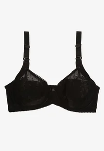 Czarny Biustonosz Koronkowy Typu Full Cup Vikoni - Biustonosze - miniaturka - grafika 1