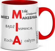 Kubki - FOTO Kubek imieniem napisem nadrukiem ZDJĘCIEM DLA MII IMIĘ MIA - miniaturka - grafika 1