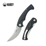 Noże - Nóż składany Kubey Scimitar Black G10, Bead Blasted 14C28N (KU173K) - miniaturka - grafika 1