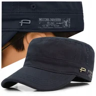 Czapki i chusty sportowe męskie - PATROLÓWKA Męska Czapka z Daszkiem Bawełniana GRANATOWA Pako Jeans - miniaturka - grafika 1