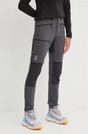 Spodnie sportowe damskie - Haglöfs spodnie outdoorowe Mid Slim kolor szary 607252 - miniaturka - grafika 1
