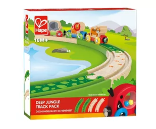 Hape Hape TRAIN Zestaw torów dżungla - Akcesoria i części modelarskie - miniaturka - grafika 1