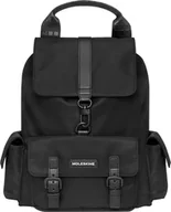 Torby na laptopy - Moleskine SmallBackpack Legendary Collection, plecak do pracy i na uniwersytet z wyściełanym pokrowcem na laptopa, 100% materiał z recyklingu, wymiary 33 x 32 x 12 cm, kolor czarny - miniaturka - grafika 1