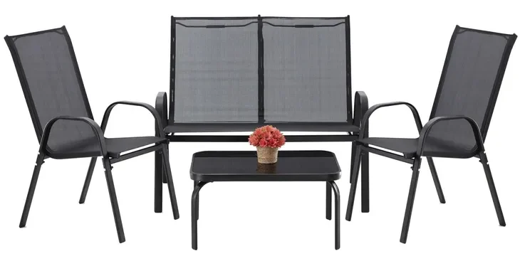 Zestaw Mebli Ogrodowych Na Taras Balkon Sofa +stolik 2x Krzesła Komplet