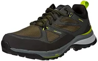 Buty trekkingowe męskie - Jack Wolfskin Męskie buty trekkingowe Force Striker Texapore Low M, Ciemnozielony limonkowy, 38.5 EU - miniaturka - grafika 1