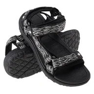 Sandały męskie - Męskie Sandały HI-TEC HANARY 31023-BLACK/GREY – Czarny - miniaturka - grafika 1