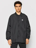 Kurtki męskie - Adidas Kurtka przejściowa adicolor Classics Trefoil H09129 Czarny Loose Fit - miniaturka - grafika 1