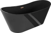 Wanny - Mexen Montana wanna wolnostojąca 170 x 80 cm, czarna, przelew miedź szczotkowana - 52011708070-65 - miniaturka - grafika 1