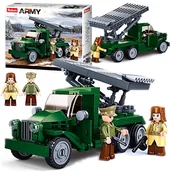 Klocki - Klocki Katiusza Wyrzutnia Rakietowa Ciężarówka, Rakieta - miniaturka - grafika 1