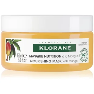 Klorane MANGO maseczka odżywcza z masłem z mango do włosów suchych, 150 ml - Olejki do ciała i włosów - miniaturka - grafika 1