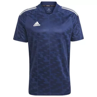 ND05_K10792-XS GJ6801 Koszulka męska adidas Condivo 21 Jersey Primeblue granatowa GJ6801 r.XS - Koszulki męskie - miniaturka - grafika 1