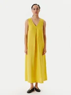 Sukienki - United Colors Of Benetton Sukienka letnia 4AGHDV07C Żółty Relaxed Fit - miniaturka - grafika 1