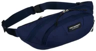 Nerki - Miejska saszetka unisex granatowa nerka na biodra lub przez ramię PETERSON lekka modna funkcjonalna kieszonki na suwak crossbody sportowa - miniaturka - grafika 1