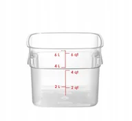 Pojemniki kuchenne - Pojemnik na żywność CamSquares Fresh Pro Cambro 5,7L transparentny - miniaturka - grafika 1