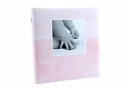 Albumy fotograficzne - Album Tradycyjny Narodziny Dziecka Babyfeet Pink - miniaturka - grafika 1