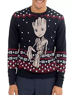 Swetry męskie - bawełna podział sweter męski, czarny, M - miniaturka - grafika 1