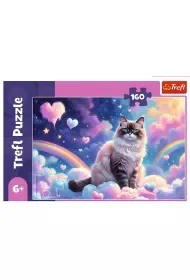 Puzzle, Trefl, Domowy kotek, 160 el. - Puzzle - miniaturka - grafika 1