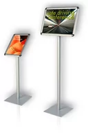 Tablice i flipcharty - Tablica informacyjna na stojaku 420×297 mm (A3) ekran w poziomie - miniaturka - grafika 1
