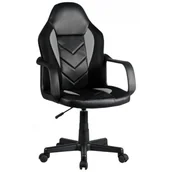 Fotele gamingowe - FABRYKA MEBLI AKORD, Fotel gamingowy FURNITURE 4 GAMERS FG-C18, czarno-szary, 93-105 cm - miniaturka - grafika 1