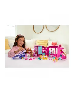 Enchantimals Mobilne studio mody Zestaw + lalka Kotek HPB34 p2 MATTEL - Akcesoria dla lalek - miniaturka - grafika 1