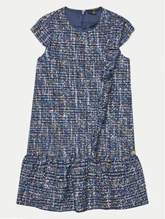 Guess Sukienka codzienna J4YK22 WGFZ0 Granatowy Regular Fit - Sukienki i spódniczki dla dziewczynek - miniaturka - grafika 1