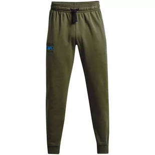 Spodnie męskie Under Armour Rival Flc Signature khaki 1366366 390-S - Spodnie męskie - miniaturka - grafika 1