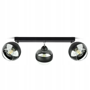 Lampa Wisząca Sufitowa Żyrandol Czarna Szklane Kule Black Belt BG3 Led E27 - Lampy sufitowe - miniaturka - grafika 1