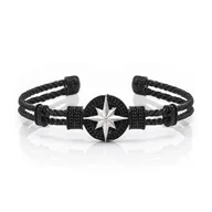 Bransolety męskie - Men's metal bracelet elegant - EM Men's Accessories - miniaturka - grafika 1
