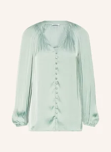 Mrs & Hugs Bluzka Satynowa gruen - Bluzki damskie - miniaturka - grafika 1